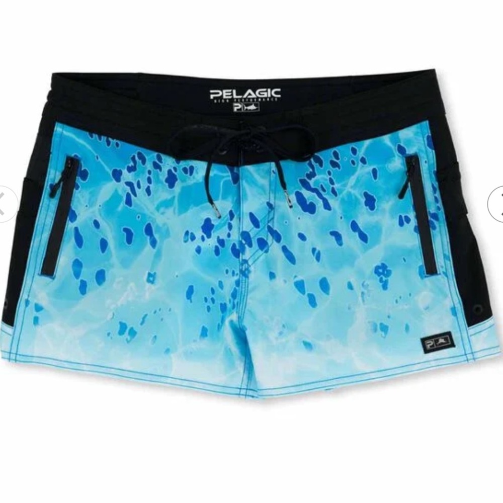 NWOT! PELAGIC Women's Ocean Master Shorts in Dorado Blue - Size M
